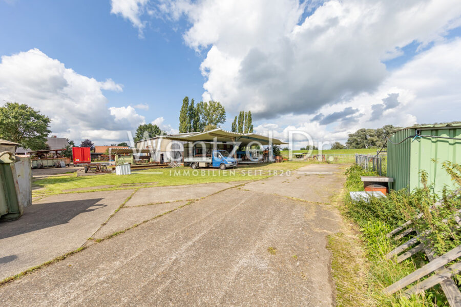 PROVISIONSFREI für Käufer – 5.600 m² genehmigte Baufläche in Elbnähe ! - Außenansicht