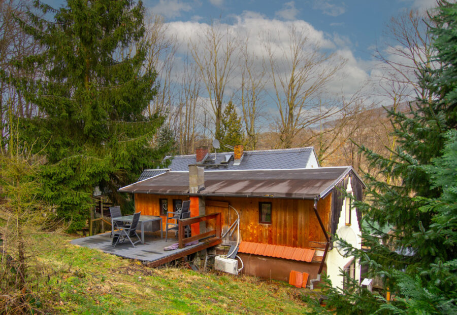 Idyllisches Doppelhaus in Reinhardtsdorf-Schöna - Grundstück